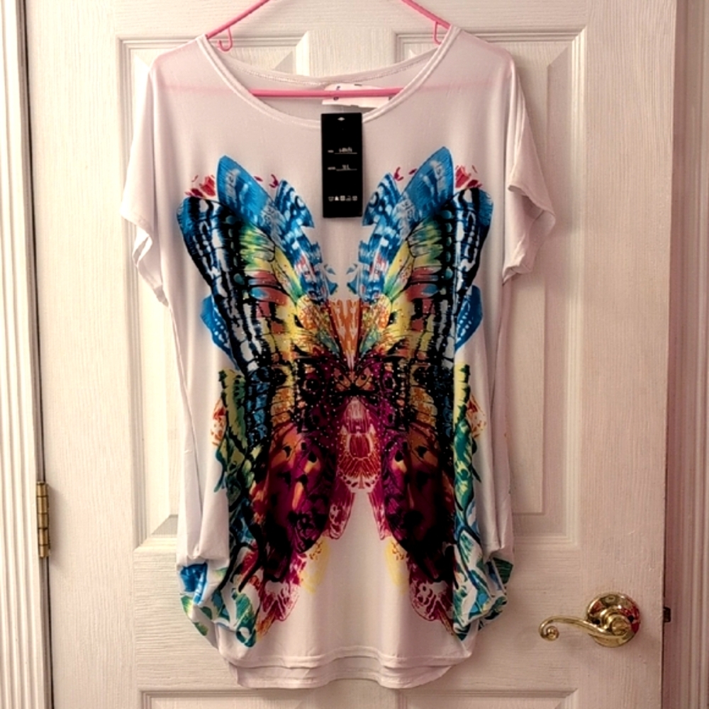NWT Butterfly Blouse